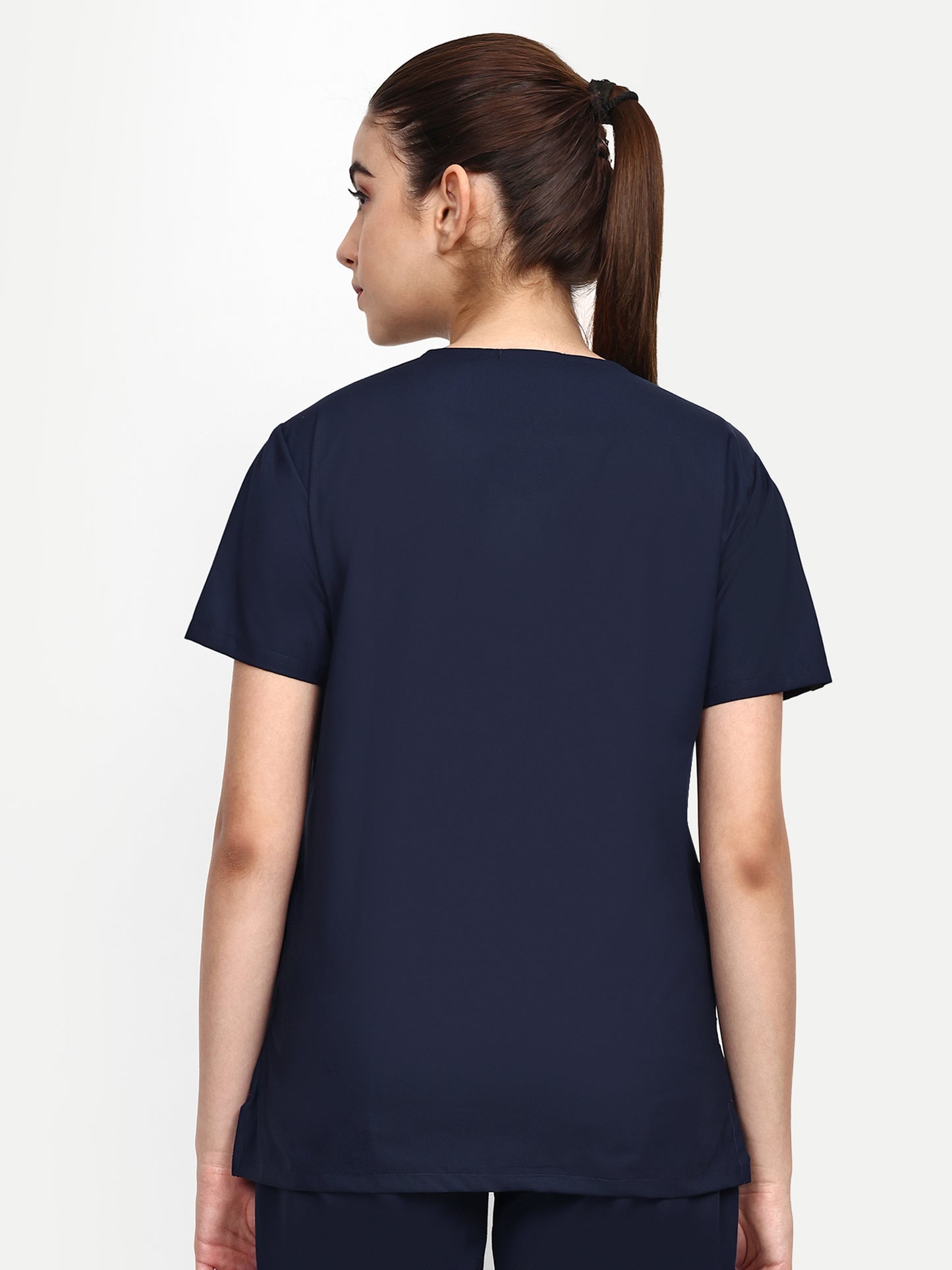 FEBRIS iScrubs Women's 5 - Pocket Scrub Top (Navy)