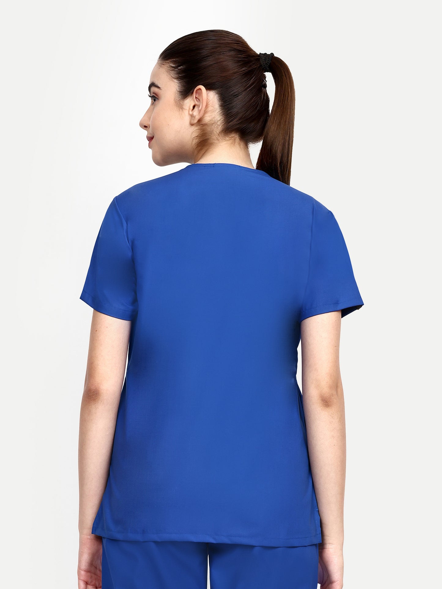 FEBRIS iScrubs Women's 5 - Pocket Scrub Top (Royal Blue)