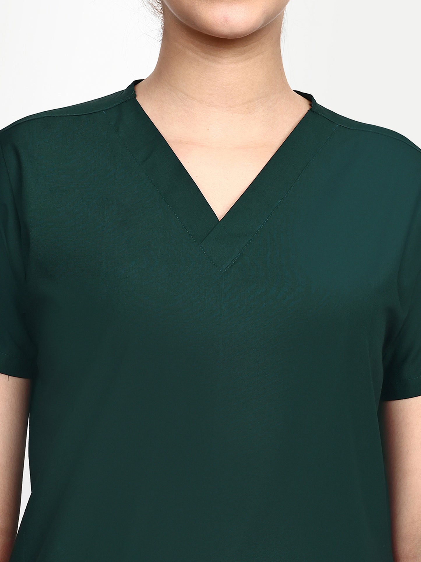 FEBRIS iScrubs Women's 2 - Pocket Scrub Top (Dark Green)