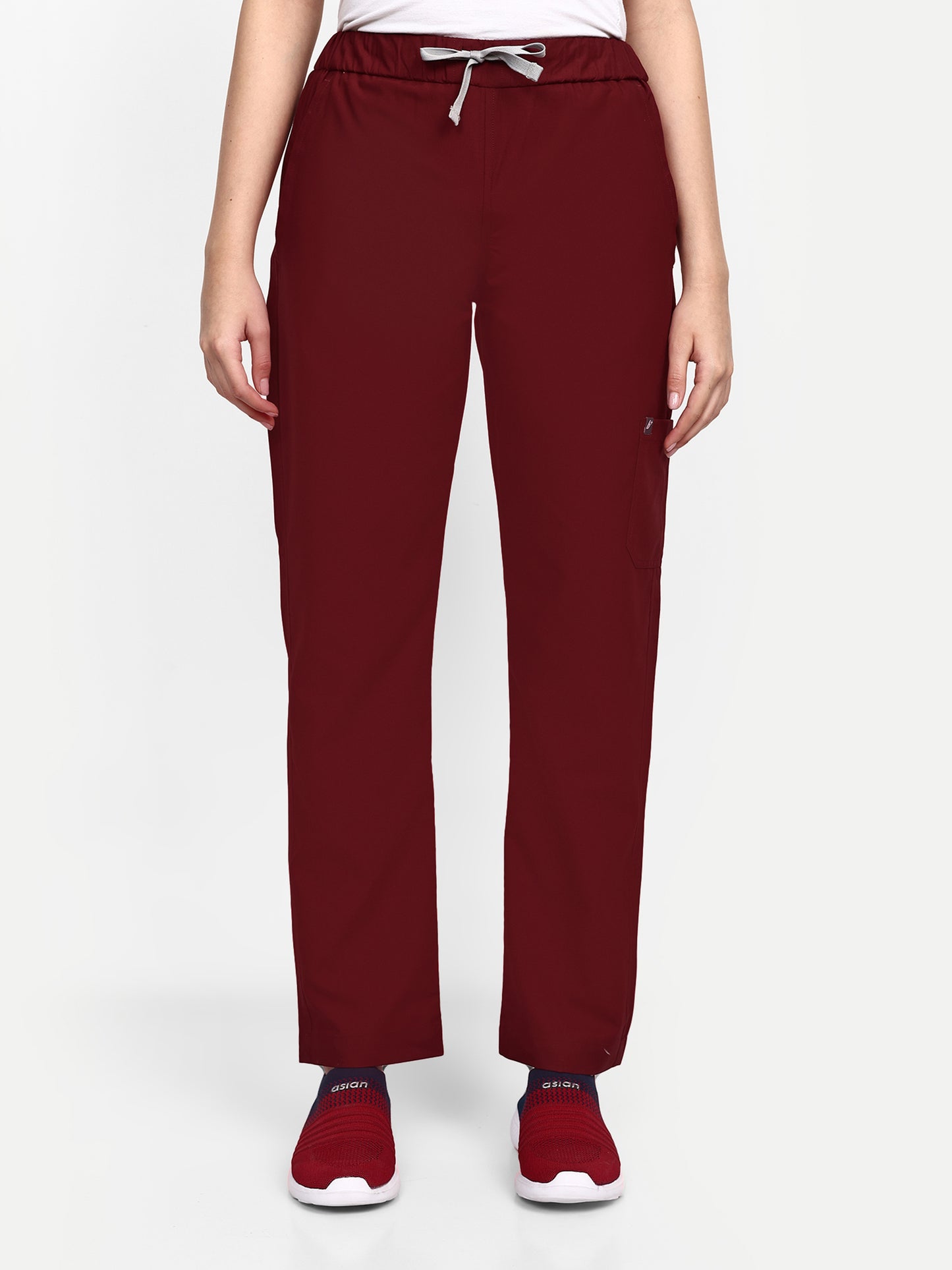 FEBRIS iScrubs Women's 5 - Pocket Scrub Pant (Maroon)