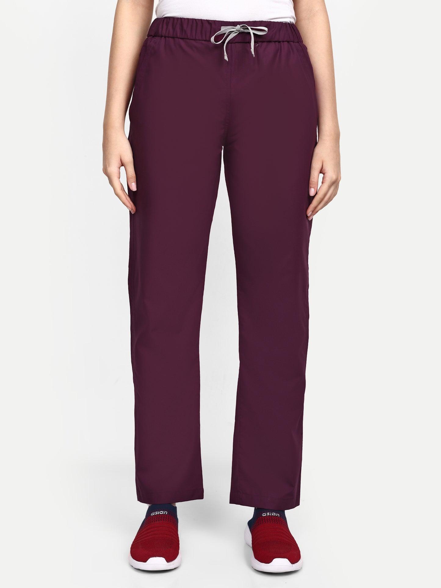 FEBRIS iScrubs Women's 4 - Pocket Scrub Pant (Wine)