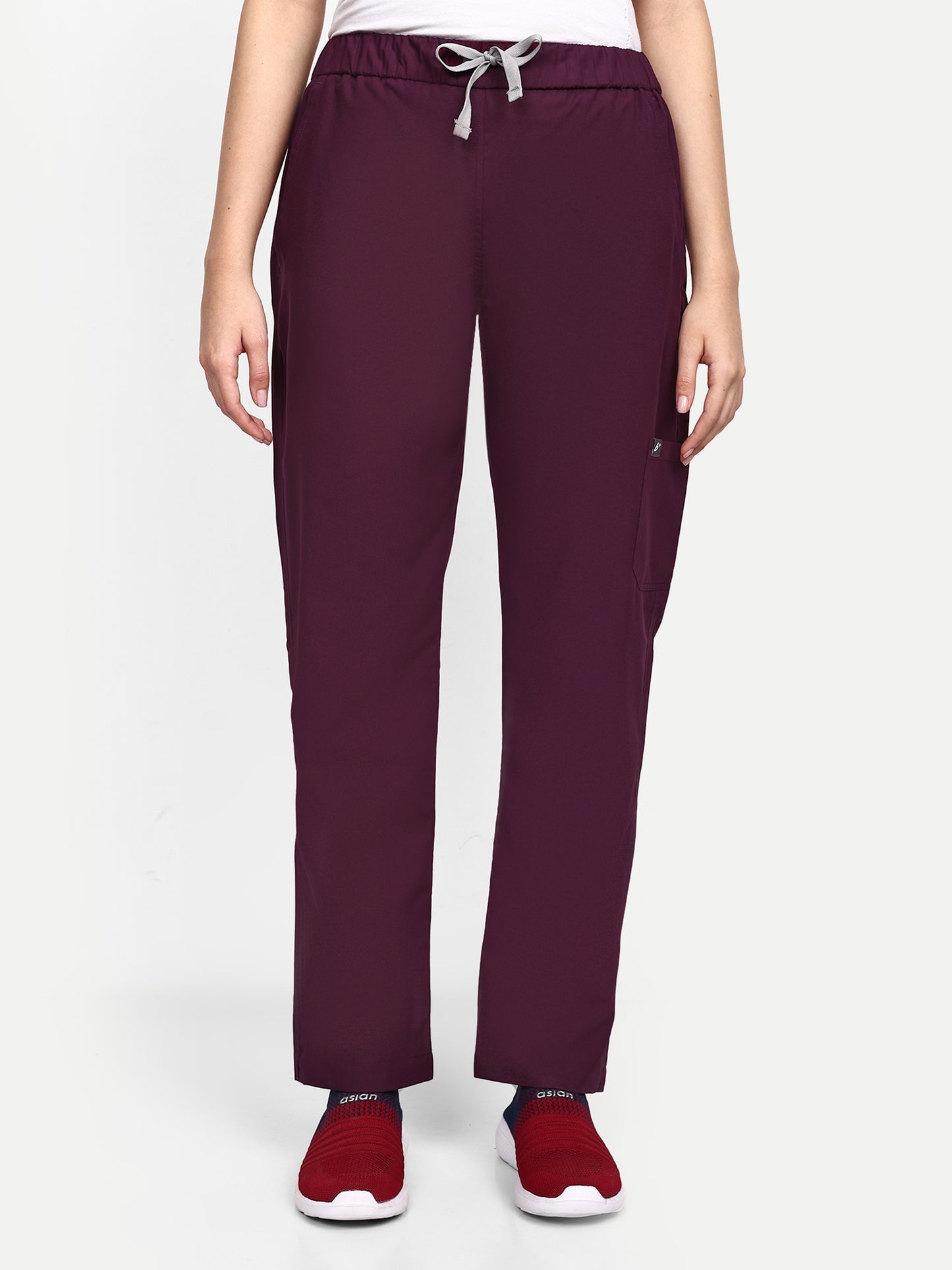 FEBRIS iScrubs Women's 5 - Pocket Scrub Pant (Wine)