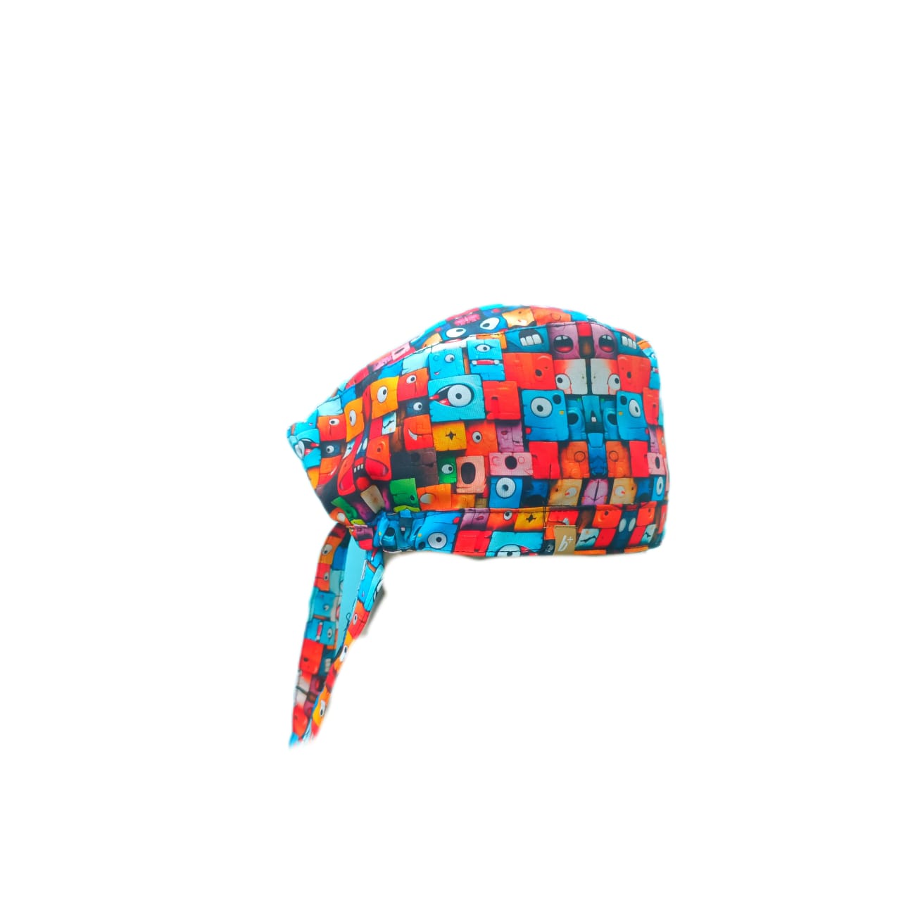 Febris 3D-Colour Block Eyes Scrub Cap